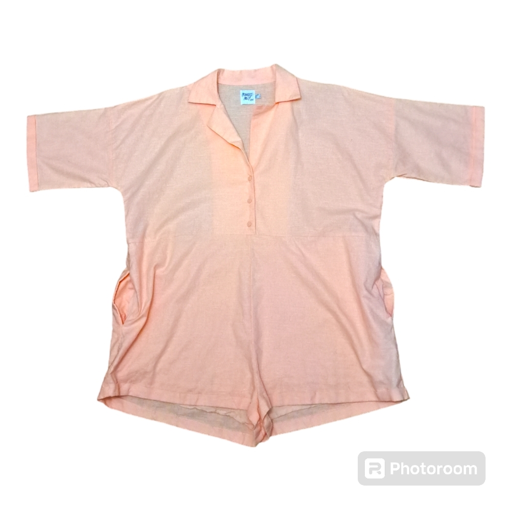 Princess Polly pink linen romper